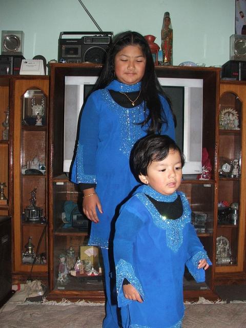 Tanwee and Shreya at Kathmandu, Home